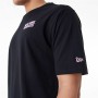 T-shirt à manches courtes homme New Era WORDMARK OS TEE NEYYAN 60435524 Noir (L)