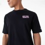 T-shirt à manches courtes homme New Era WORDMARK OS TEE NEYYAN 60435524 Noir (XL)