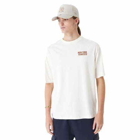 T-shirt à manches courtes homme New Era WORDMARK OS TEE NEYYAN 60435536 Blanc (M)