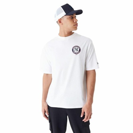 T-shirt à manches courtes homme New Era MLB PLAYER GRPHC OS TEE NEYYAN 60435538 Blanc (M)