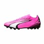 Chaussures de Football Multi-crampons pour Adultes Puma Ultra Match MG Blanc