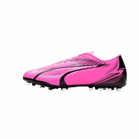 Botas de Fútbol Multitaco para Adultos Puma Ultra Play MG Blanco Rosa oscuro