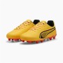 Chaussures de foot pour Enfants Puma King Matc FG/AG Jaune Orange