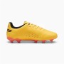 Chaussures de foot pour Enfants Puma King Matc FG/AG Jaune Orange