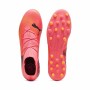 Botas de Fútbol Multitaco para Adultos Puma FUTURE 7 MATCH MG Sunset Glow Rojo