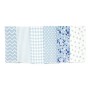 Tissu de cuisine Naturals Patchwork 6 Unités Bleu