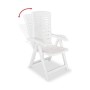 Chaise Pliante IPAE Progarden Blanc Multiposition (Reconditionné C)