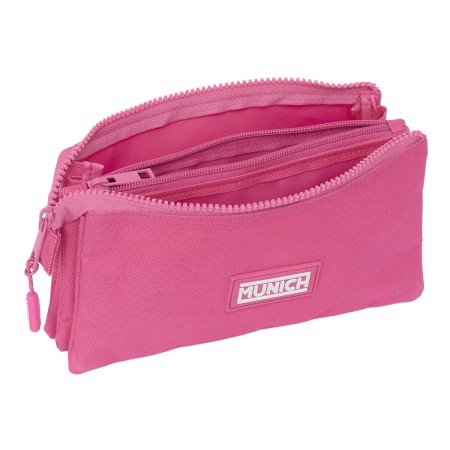 Trousse d'écolier Safta Fucsia 22 x 12 x 3 cm