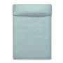 Colcha Reversible HappyFriday Basic Arista Azul marino Menta 270 x 260 cm