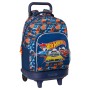 Cartable à roulettes Hot Wheels Speed Club Orange Blue marine 33 X 45 X 22 cm