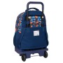 Cartable à roulettes Hot Wheels Speed Club Orange Blue marine 33 X 45 X 22 cm