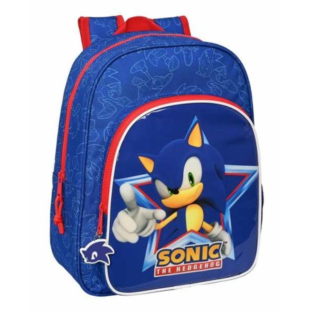 Mochila Escolar Sonic Let'S Roll Azul marino 26 x 34 x 11 cm