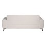 Sofá de 3 Plazas Crema Madera 220 x 87 x 85 cm