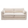 Canapé trois places Beige Viscose 224 x 100 x 94 cm