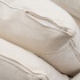 Canapé trois places Beige Viscose 224 x 100 x 94 cm