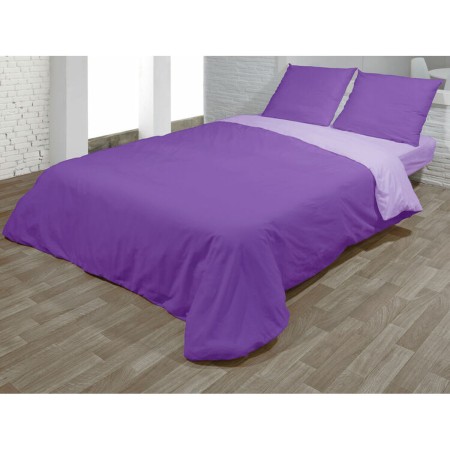 Parure de couette Hosteline VEGAS Mauve Lit 1 persone 2 Pièces