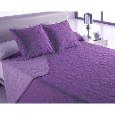 Couvre-lit Hosteline VEGAS Mauve Lit king size (3 Pièces)