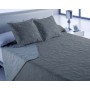 Colcha Hosteline VEGAS Gris Perla Cama de 150 (3 Piezas)