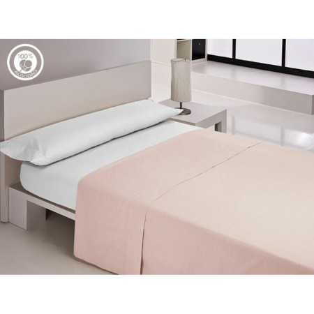 Sábana Encimera Happy Home LISOS COTTON Rosa Cama de 90 Cama de 90/100