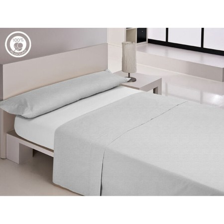 Sábana Bajera Ajustable Happy Home LISOS COTTON Blanco Cama de 90