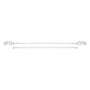 Tringle à Rideau DKD Home Decor Extensible Blanc Métal (120 x 16 cm)