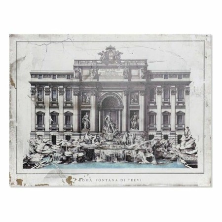 Cadre DKD Home Decor Roma Fontana Di Trevi Paris (80 x 3,5 x 60 cm)