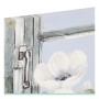 Cadre DKD Home Decor Fleurs Bois (2 pcs) (100 x 3 x 70 cm)