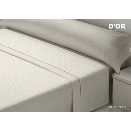 Juego de Sábanas D'Or BERLIN Beige Cama de 90 Franela