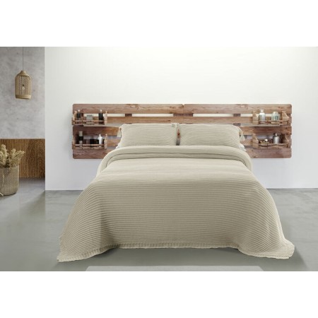 Colcha Hosteline Marbella Beige Marfil Cama de 90/105