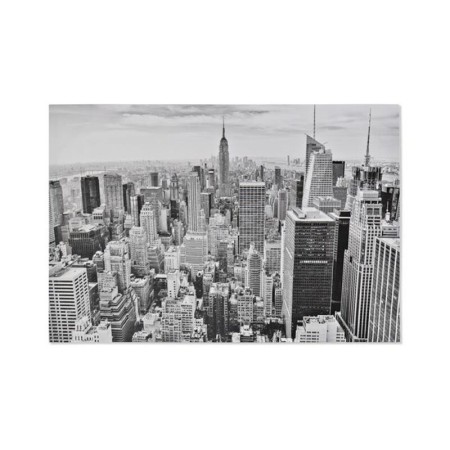 Cadre DKD Home Decor Toile New York Gris (90 x 3 x 60 cm)