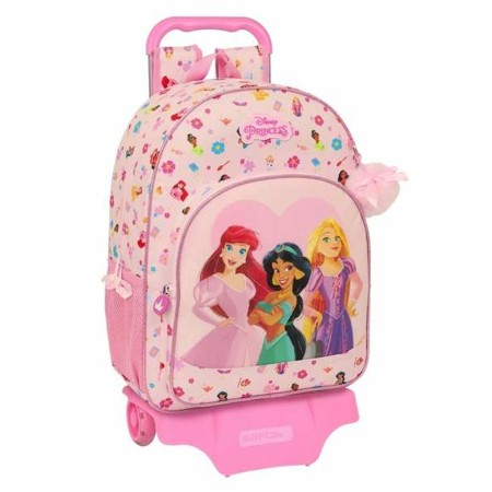 Cartable à roulettes Disney Princess Summer adventures Rose 33 x 42 x 14 cm