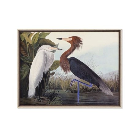 Cadre DKD Home Decor Encadrée Oiseaux Bois MDF (105 x 3 x 80 cm)