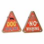 Lampe DKD Home Decor Dog House / No Whining (2 Unités) (30 x 5 x 32 cm) (30 x 5 x 32 cm)