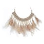 Décoration Suspendue DKD Home Decor Plume Coquillages (40 x 2 x 40 cm)