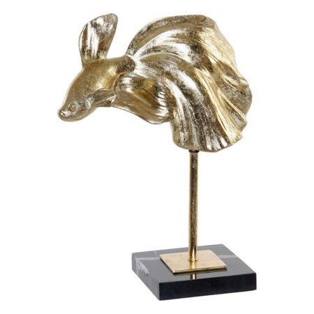 Figurine Décorative DKD Home Decor Métal Résine Marbre Poisson (19 x 9 x 26 cm)
