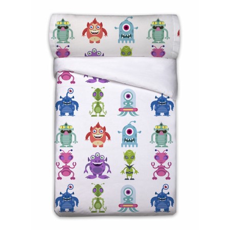 Juego de funda nórdica Pierre Cardin ALIENS Blanco Cama de 90 3 Piezas