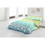 Parure de couette Hosteline HARRIS Vert Lit 1 persone 2 Pièces