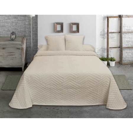 Colcha Hosteline ESPIGA Beige Marfil Cama de 105 (1 Pieza)