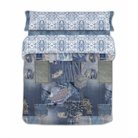 Housse de Couette Lois GENOVA P. Bleu 144 Fils 240 x 230 cm