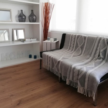 Cubrecamas Hosteline AZALEA Gris 130 x 170 cm