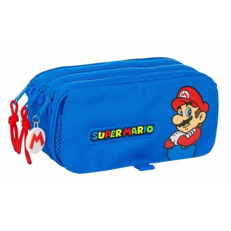 Portatodo Triple Super Mario Play Azul Rojo 21,5 x 10 x 8 cm