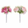Bouquets DKD Home Decor PVC Plastique Avec tissu (2 pcs)