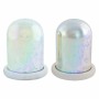 Lampe DKD Home Decor Crâne Nature Lumière LED (2 pcs) (11 x 14 cm)