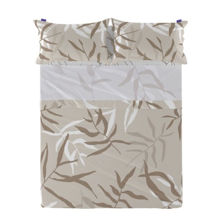 Drap HappyFriday Blanc Maple Multicouleur 210 x 270 cm