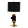 Lampe de bureau DKD Home Decor Métal Tissu Verre Chic (35 x 35 x 70 cm)