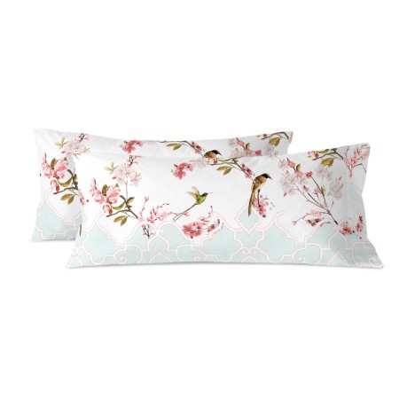 Funda de almohada HappyFriday Sakura Multicolor 45 x 110 cm (2 Unidades)