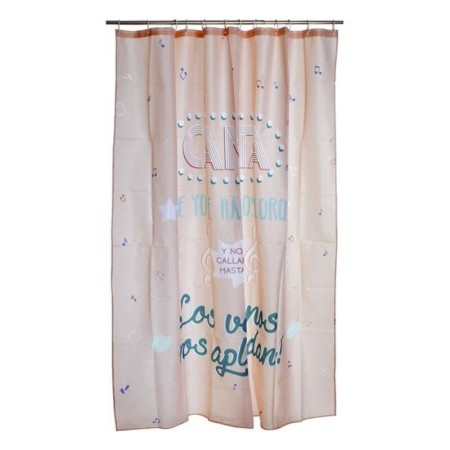 Rideau de Douche DKD Home Decor Canta Polyester (180 x 200 cm)