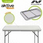 Table Piable Aktive Blanc Acier Bois MDF 80 x 60 x 70 cm