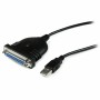 Adaptador USB/DB25 Startech ICUSB1284D25 Negro