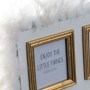 Cadre photo DKD Home Decor S3009645 Plumes Noir Doré Papier Aluminium Blanc Plume Bois MDF Shabby Chic (45 x 2 x 45 cm) (2 Unit